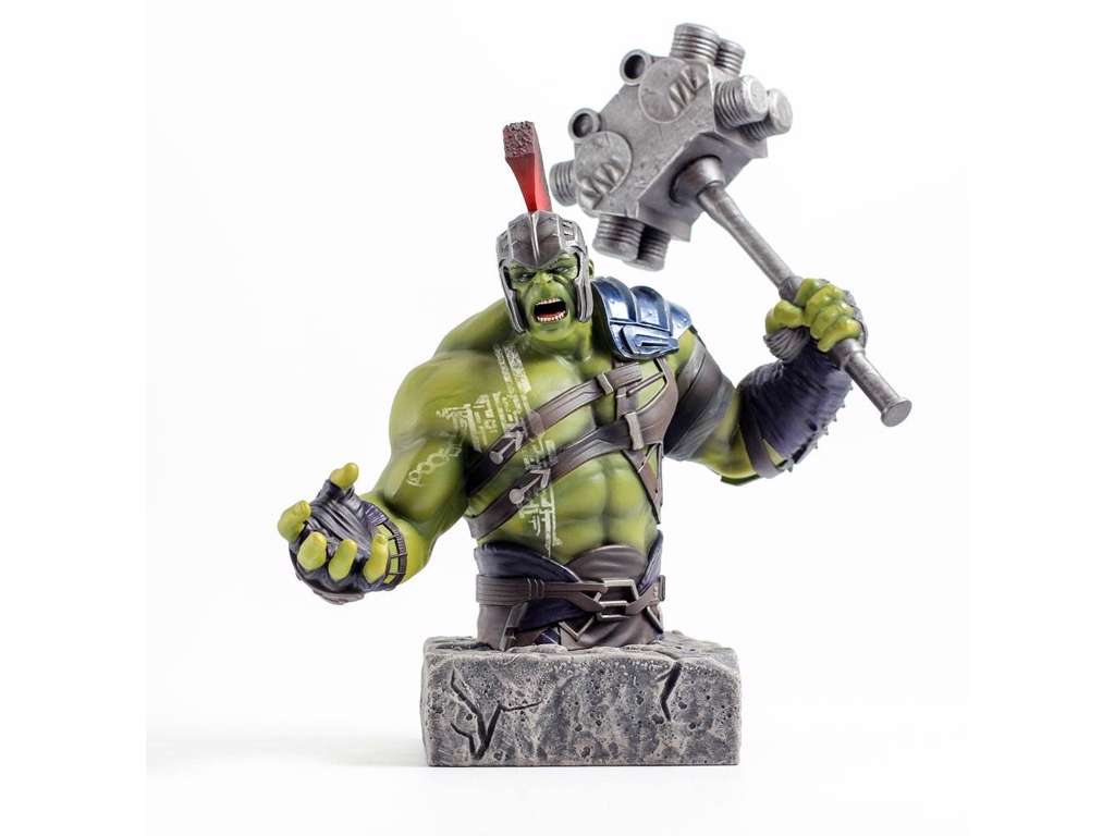 Thor Ragnarok buste af 1/6 Hulk på 24 cm