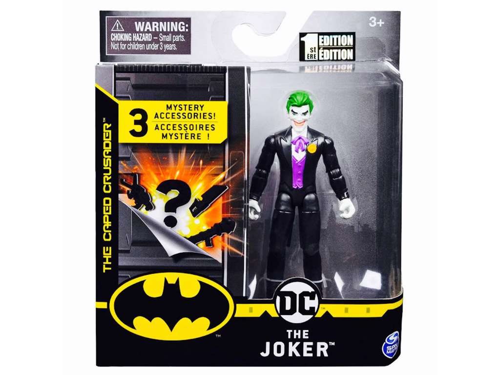The Caped Crusader action figur af The Joker i jakkesæt på 10 cm