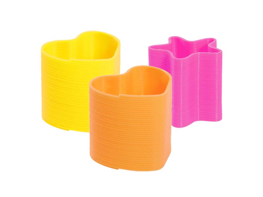 Slinky / gående fjeder - forskellige former