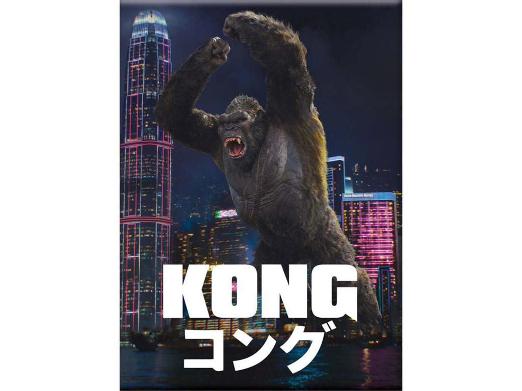 Godzilla vs kong city kong flad magnet 6.5x9 cm