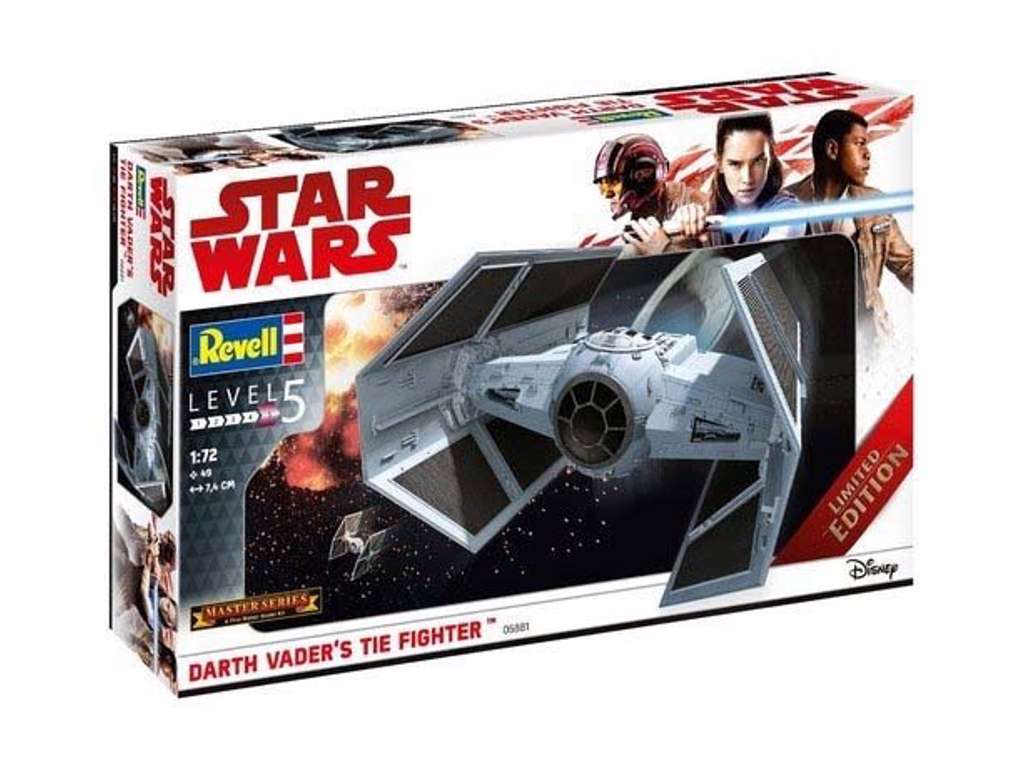 Darth Vaders Tie Fighter 1:72 model fra Revell