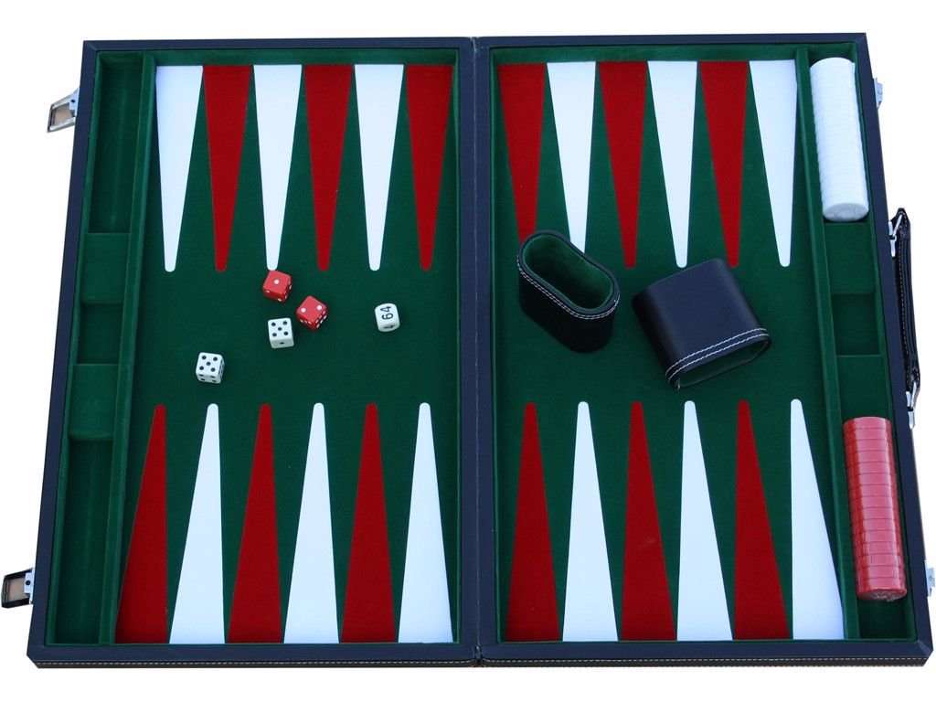 Backgammon i vinyl - brætspil