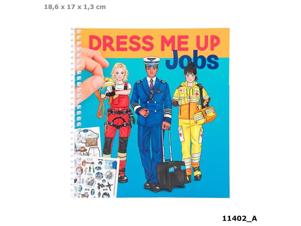 Dress me up Jobs klistermærkebog