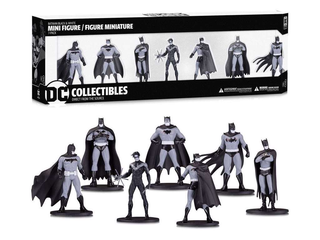 Batman Black & White 7-pak Minifigurer Serie 1 - 10cm