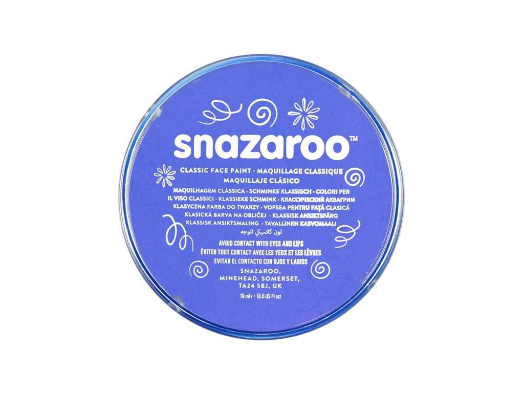 Snazaroo Himmelblå ansigtsmaling - 18 ml