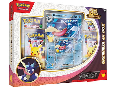 Pokémon TCG 30th Celebration Greninja ex / Sylveon ex Box – 1 stk. Assorteret