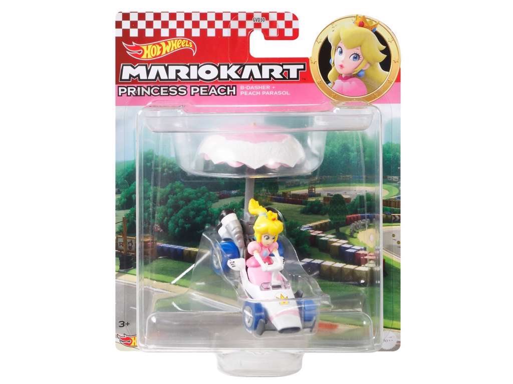 Hot Wheels Mario Kart Glider Princess Peach