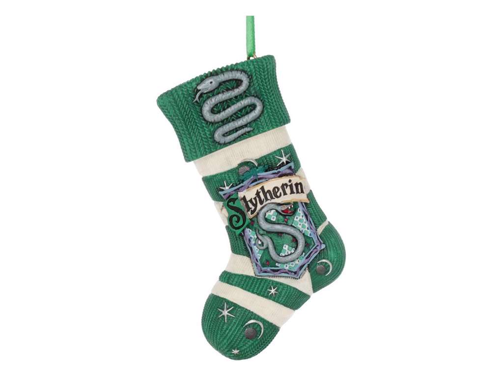 Juletræspynt med Slytherin julesok fra Harry Potter