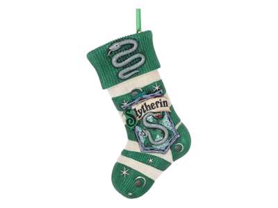 Juletræspynt med Slytherin julesok fra Harry Potter