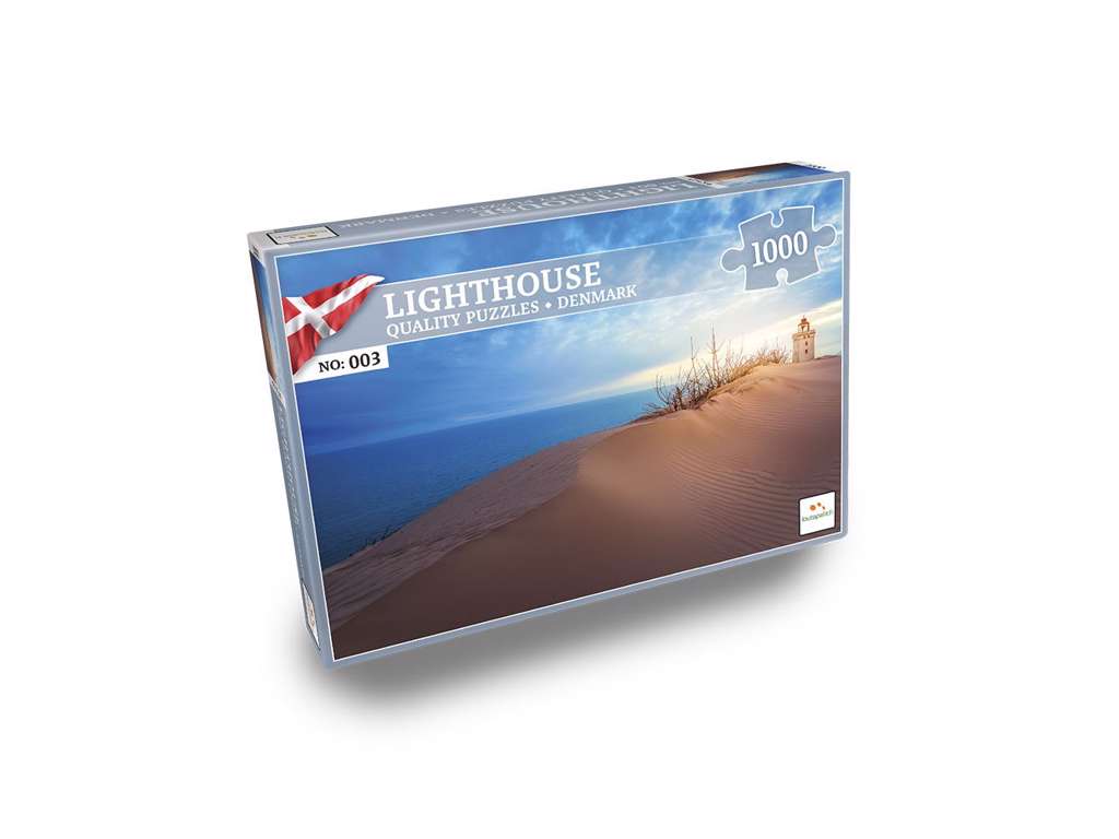 Nordic Quality Puzzles - Lighthouse (Rubjerg Knude) (1000 pieces) - brætspil fra Lautapelit