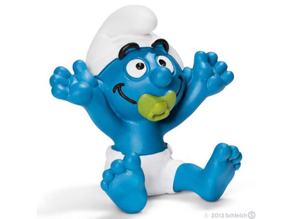 Baby Smølf med sut fra Schleich