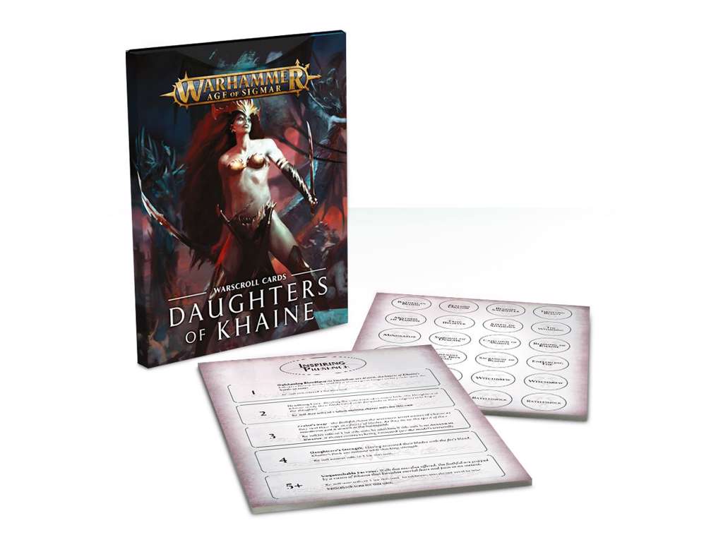 Warscroll Cards: Daughters of Khaine