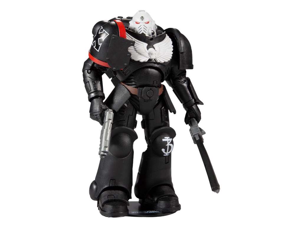 Warhammer 40k Raven Guard Veteran Sergeant actionfigur på 18 cm
