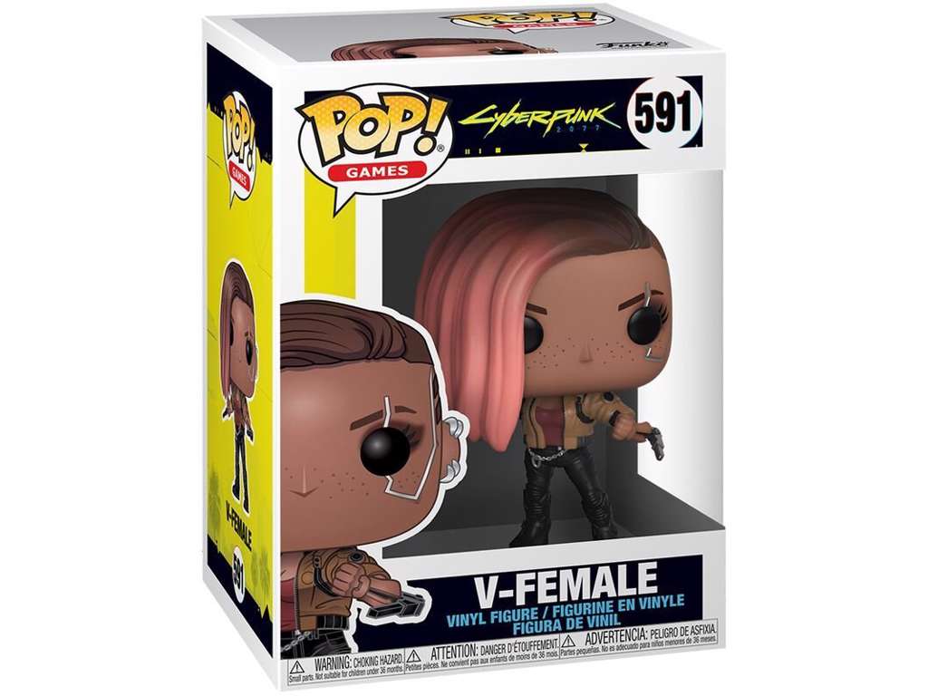 Cyberpunk 2077 POP! vinyl figur af V-Female på 9 cm