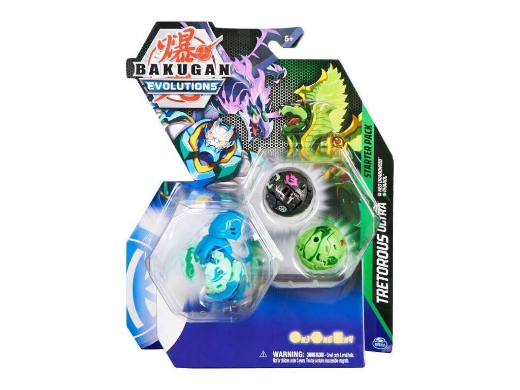 Bakugan Evolutions Starter Pack Tretorous Ultra - Neo Dragonoid and Pharol