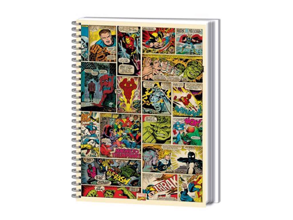 Marvel Comics "Retro Marvel" A4 notesbog hardcover