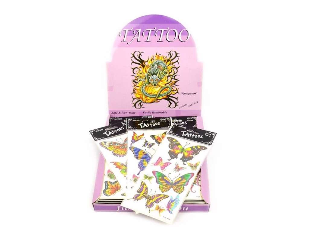 Tatoveringer med sommerfugle - stor