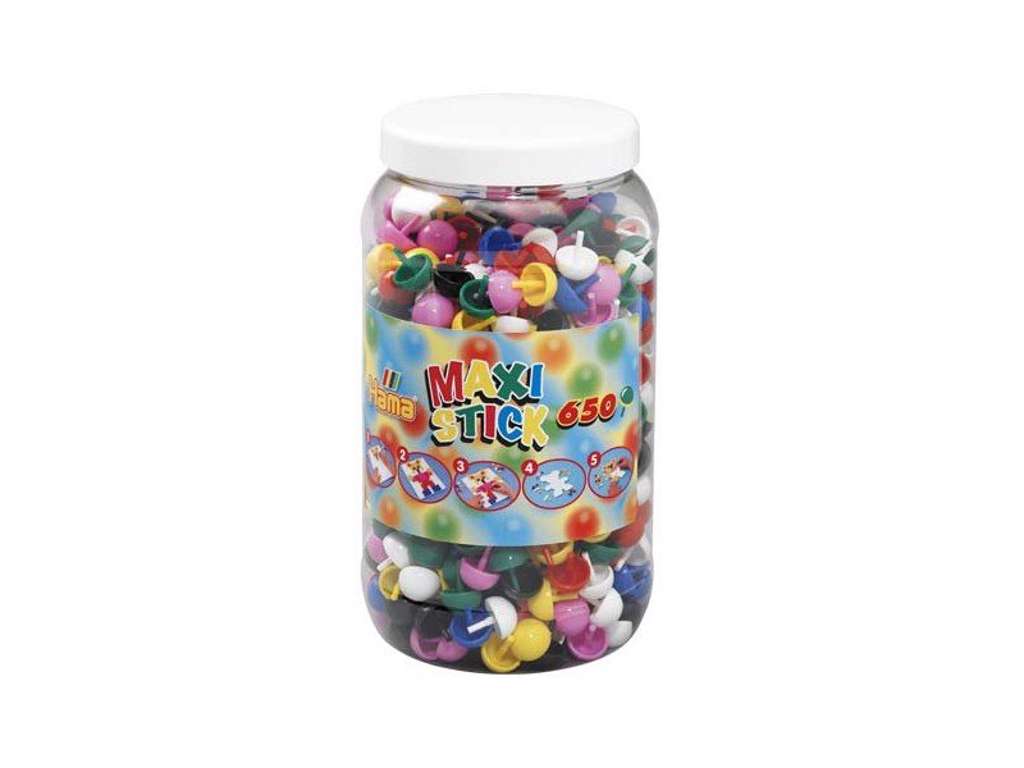 Hama maxi stick blandet bøtte 650 stk