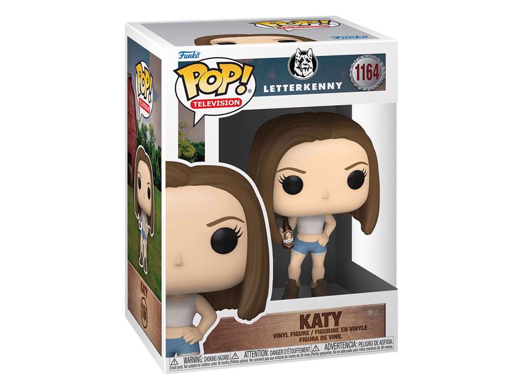 Letterkenny POP! Television Vinyl Figure Katy w/Puppers & Beer 9 cm