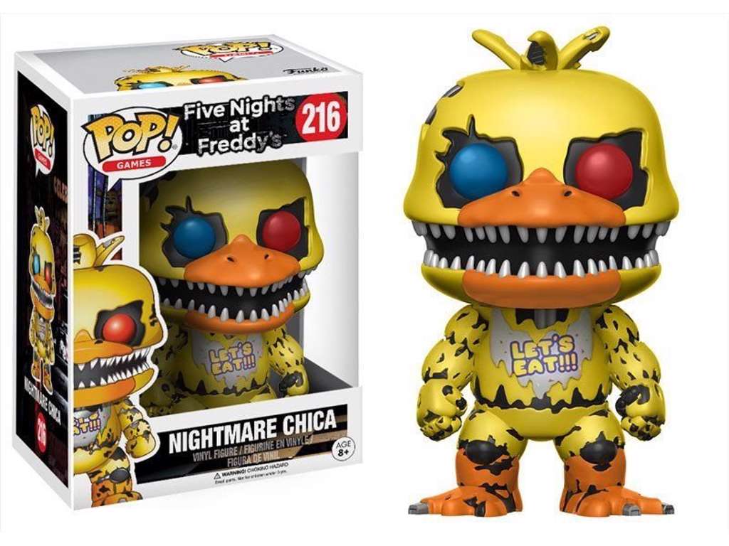 Five Nights at Freddy's POP! vinyl figur af Nightmare Chica på 9 cm