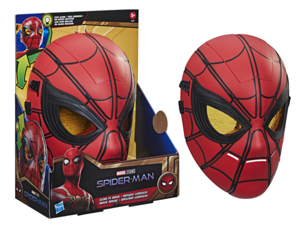 Spider-Man maske med lys fra Hasbro