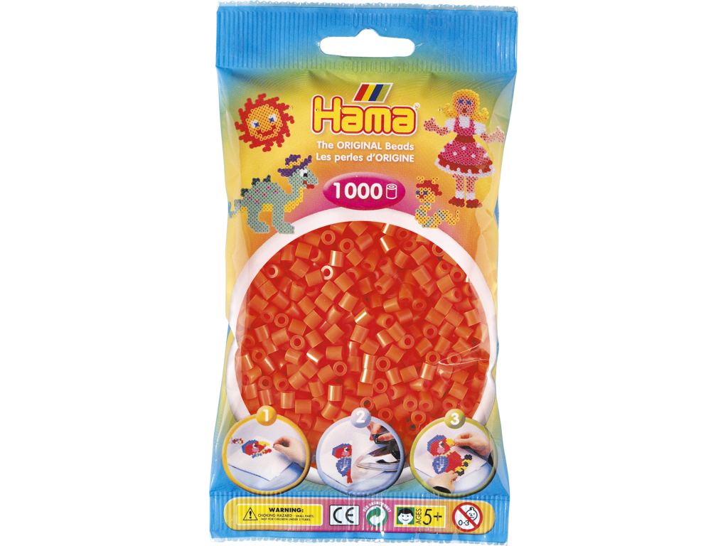 1000stk. Hama Midi orange 207-04