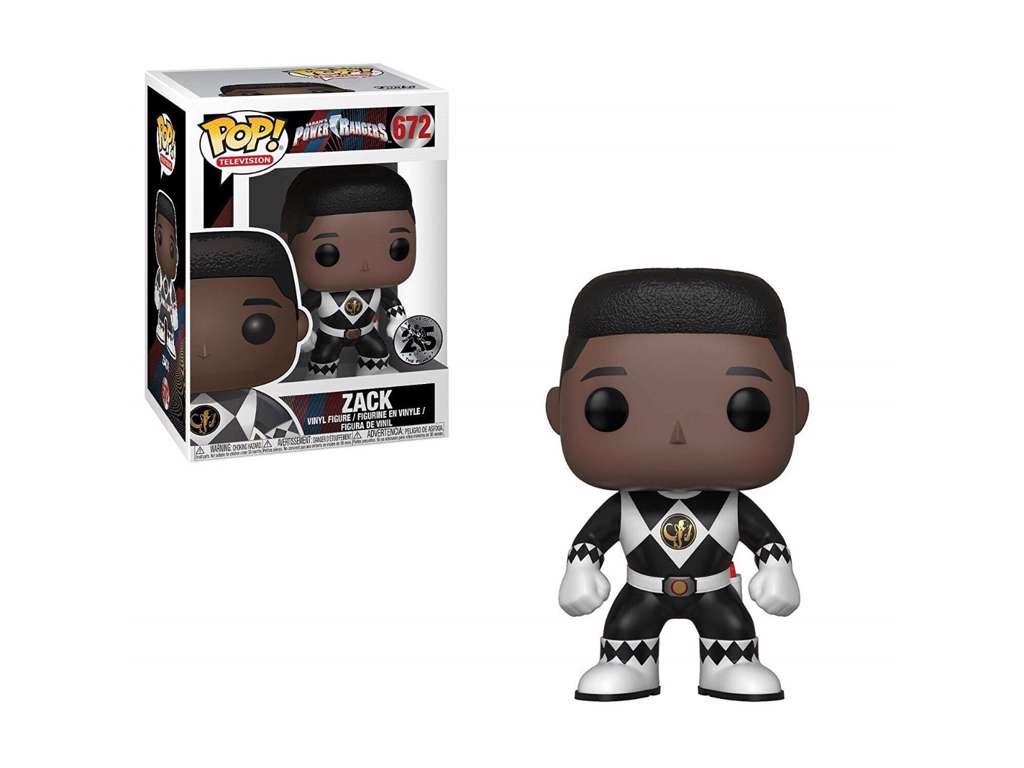 Power Rangers POP! vinyl figur af Black Ranger (No Helmet) på 9 cm