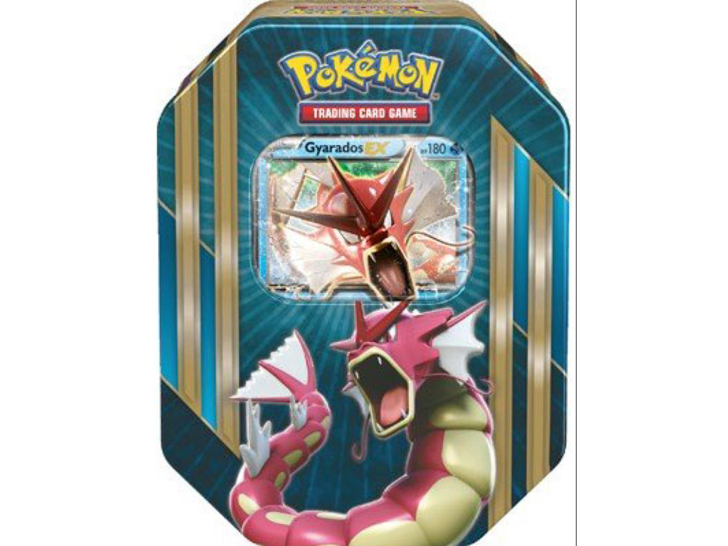 Pokémon Gyarados EX tin box
