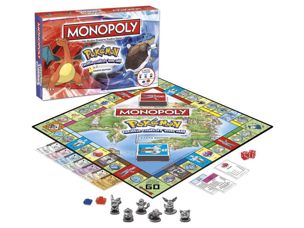 Pokémon monopoly brætspil - engelsk version