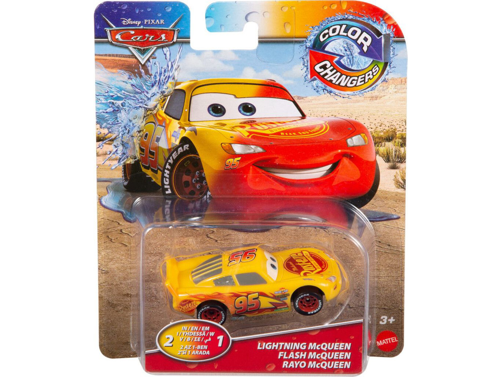 Pixar Cars Color Changers - Lightning McQueen farveskiftende bil
