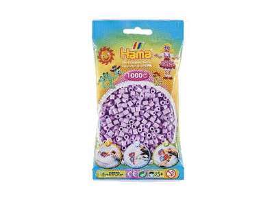 1000stk. Hama midi pastel lilla 207-96