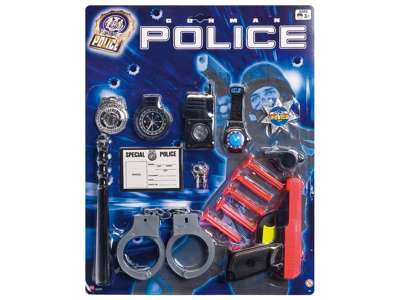 Kæmpe politi sæt i plast
