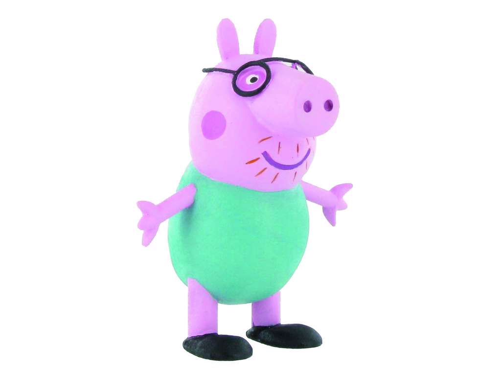 Gurli Gris minifigur af Daddy Pig på 6.5 cm