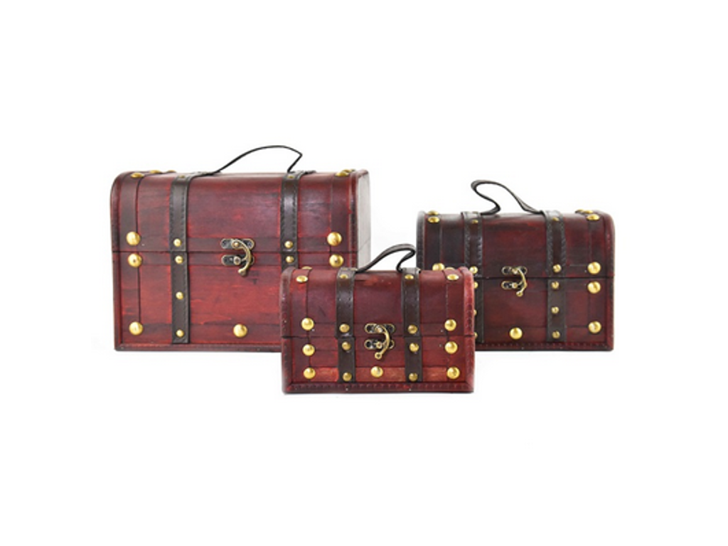 Skattekiste på 22cm  mørk