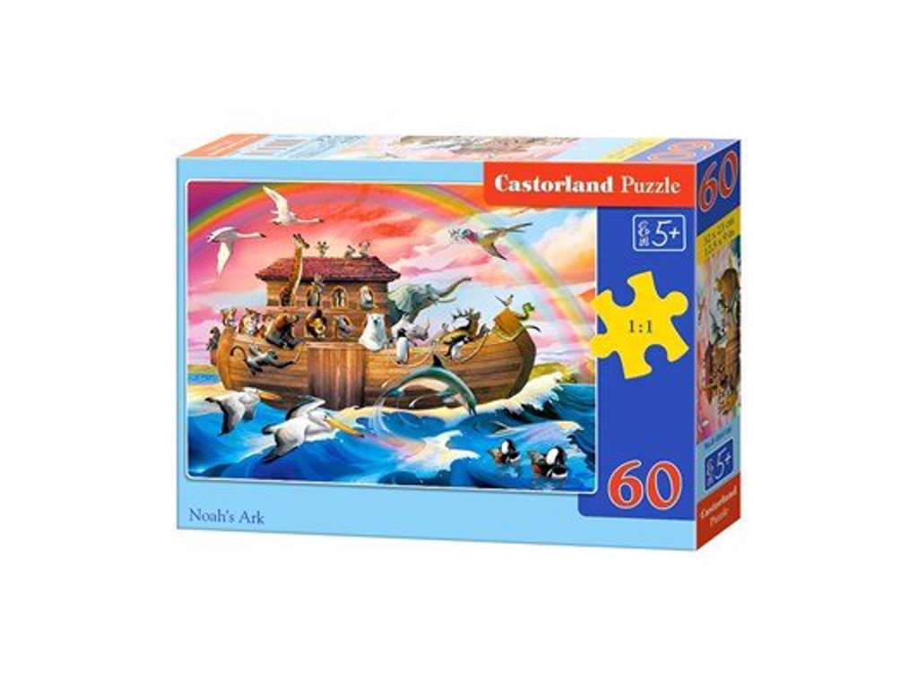 Noahs Ark puslespil med 60 brikker fra Castorland