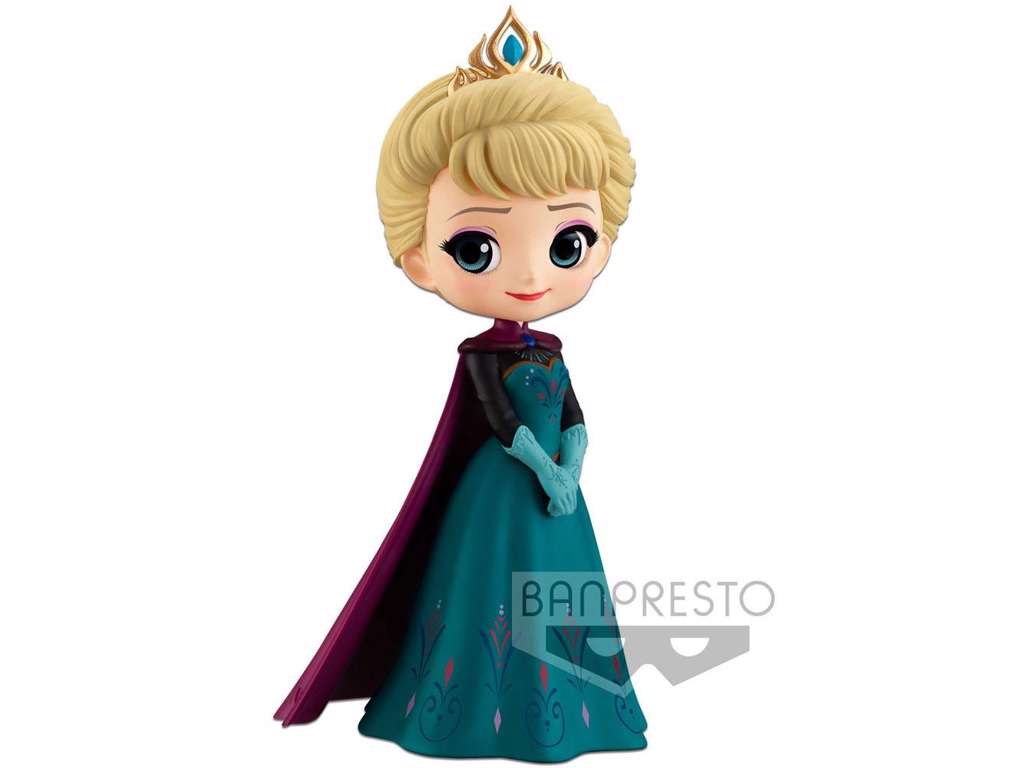Disney Q Posket mini figur af Elsa Coronation på 14 cm