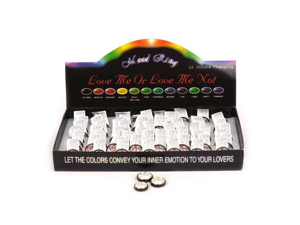 Humør ring med glitter