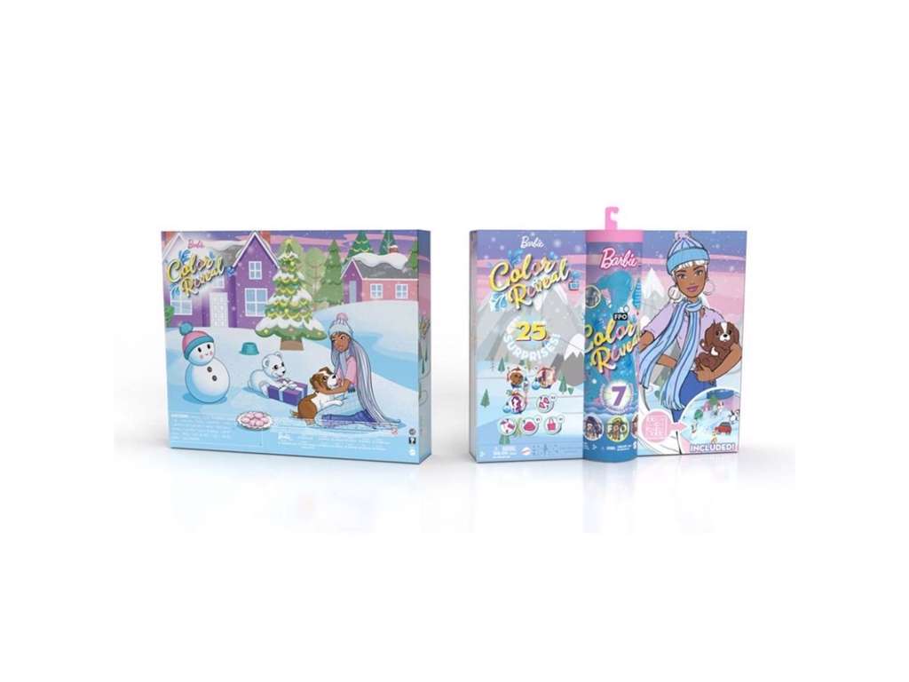 Barbie Color Reveal julekalender/adventskalender 2021