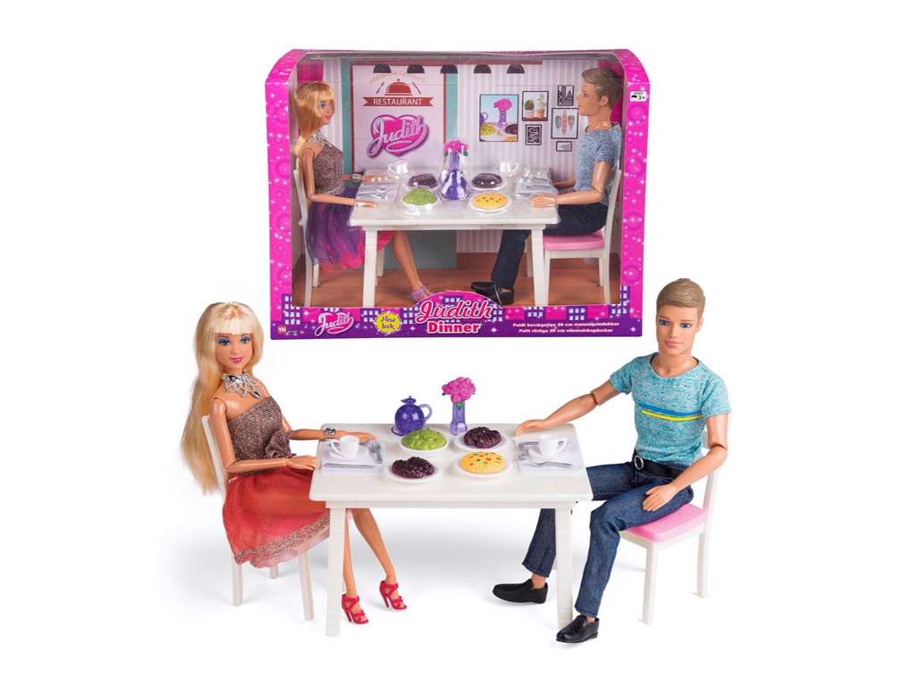 Judith hyggedate med 2 dukker - fashiondukke