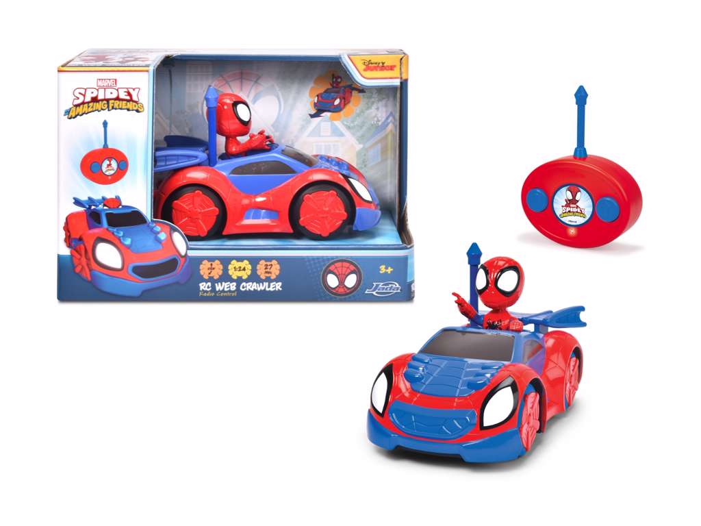 Fjernstyret Spider-man bil i 1:24 - Web Crawler