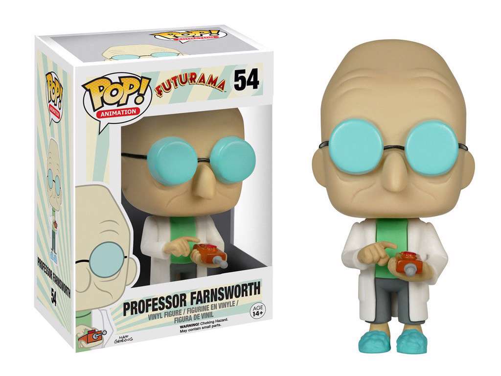 Futurama POP! vinyl figur af Professor Farnsworth på 9 cm