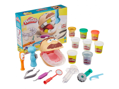 Play-Doh Drill'n'fill - Tandlægesæt med modellervoks - Hasbro