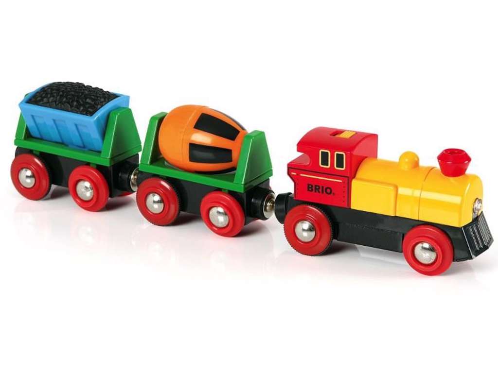 Batteridrevet tog med vogne fra Brio