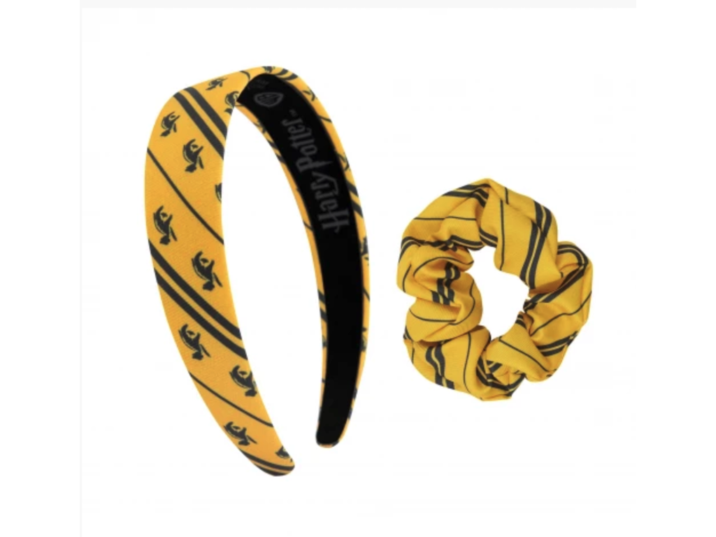 Scrunchie og hårbøjle - Hufflepuff- Harry Potter - Cinereplicas