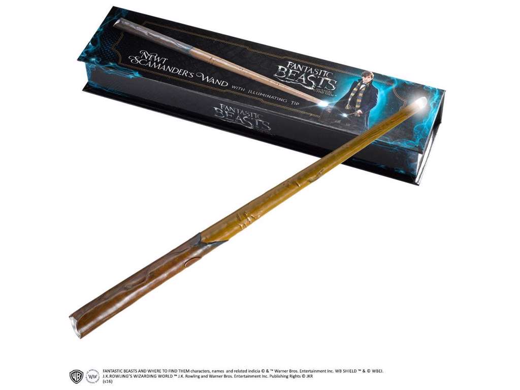 Newt Scamander's lysende tryllestav fra Fantastic Beasts på 35 cm
