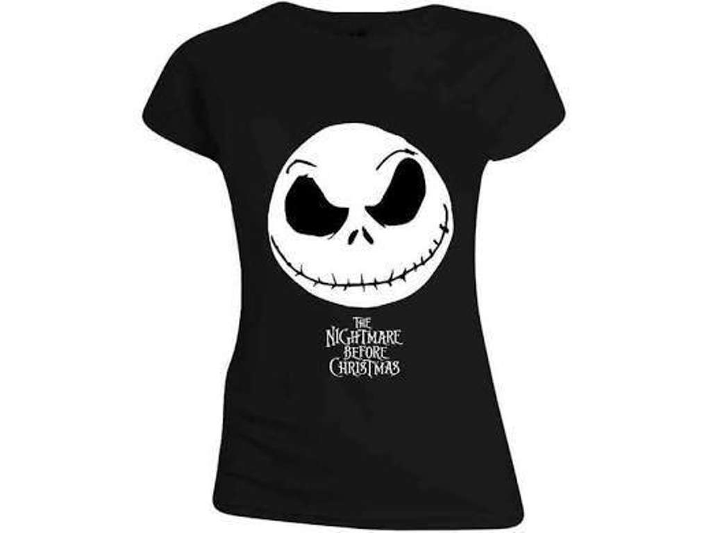 Nightmare Before Christmas Ladies T-Shirt Jack Face str M