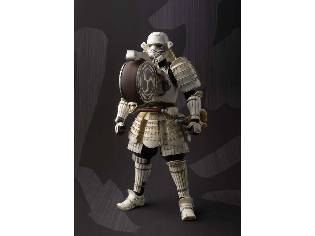 Star Wars Meisho Movie Realization action figur af Taikoyaku Stormtrooper på 17 cm