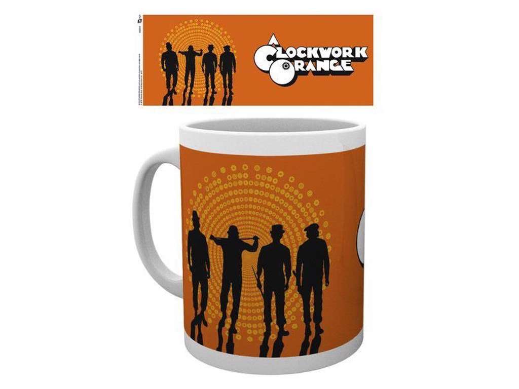 A Clockwork Orange kop med silhuetter