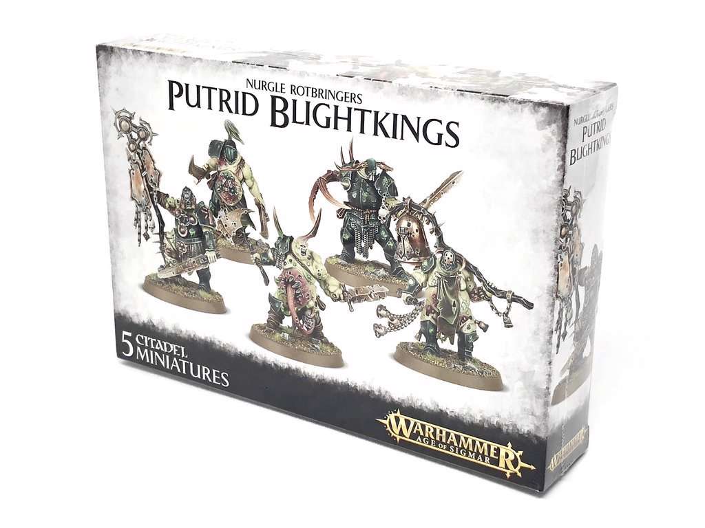 Warhammer AoS Nurgle Rotbringers Putrid Blightkings - Figursæt