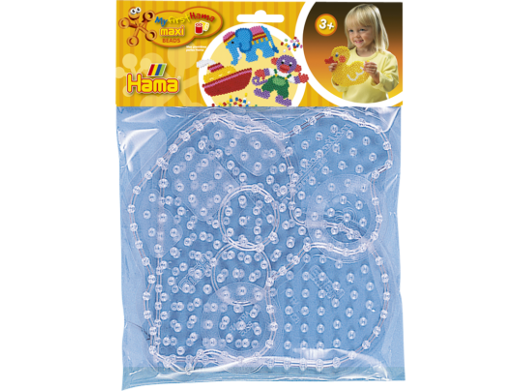 Hama Maxi Perler Stiftplade m/ Bil og Hjerte